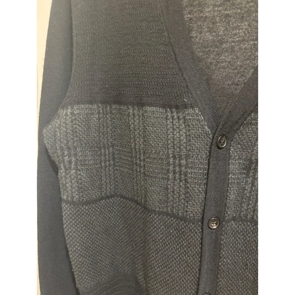 Calvin Klein Mens XL Extra Fine Merino Wool Cardigan, Academia, Preppy, Classic